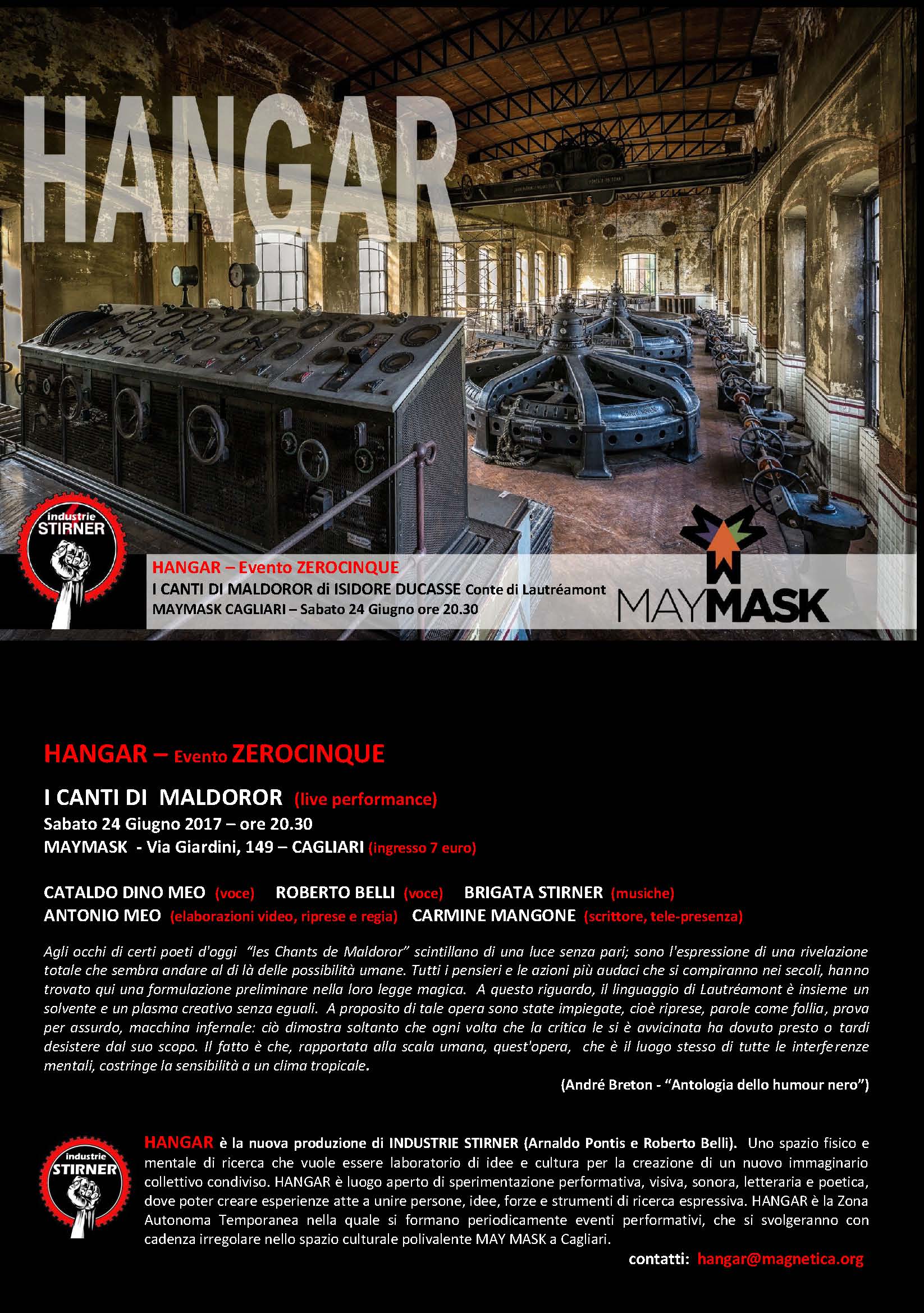 HANGAR Zero5 - Canti di Maldoror