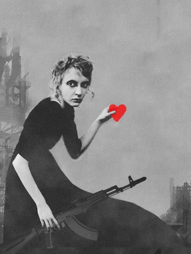 Arbus with Kalashnikov