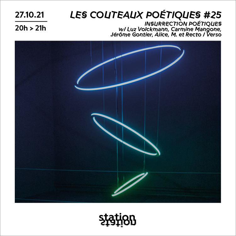 Les couteaux poétiques #25 INSURRECTION POÉTIQUES